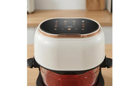 Oil Free Large Glass Air Fryer Adjustable Temperature Air Fryer 60-Minute Timer Kitchen Appliance Portable for Visible-Window Cooking