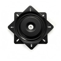 Mounting Slots Black Steel Turntable Base Slimline Square Mount Turntable Base Matte Heavy Duty Swivel Plate