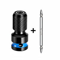 Multi-Function 1/2 Inch to 1/4 Inch Hex Adapter Secure Fit Quick Release Adapter Chuck Strong Grip Quick Release Chuck Converter Wear Resistant for Repair, Workshop, Construction