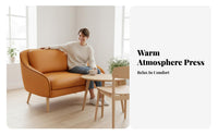 Upholstered Cafe Chair and Table Group Comfortable Curved Rear Armchair Modern Design Minimalist Design for Reception Area