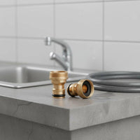 Washing Machine Hose Connector Easy Installation Washing Machine Hose Adapter Set Threaded Tap Converter Brass Construction