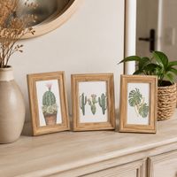 Photo Frame, Picture Frame, Photo Stand, PS Foam, Wood Grain, Peachwood Color, Lightweight, Poster Frame, Living Room, Family Photo, Wedding Photo Compatible