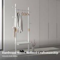 Space-Saving unrestrictedstandingstanding Coat Rack Multipeg Design Tree-Branch Coat Stand Stable Base Standing Hanger Easy Assembly for Apartment Dwellers, Office Workers, Bedroom, Entryway, Hallway, Living Room