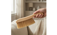 Bed Brush Gentle Bristles Dusting Brush Handheld Cleaning Broom for Bedding, Upholstery, Car Interior