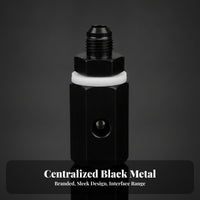 Sealing Gasket Fuel Tank Vent Valve Hex-Shaped Vent Check Valve Fitting Black Auto Part Machined