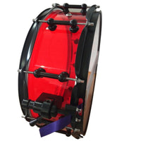 Acrylic Snare Drum Transparent Snare Drum with Metal Hoops Polished Bottom Hoop for Rehearsal