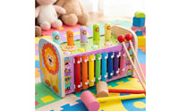Educational Whack a Mole Game Learning Whack-Apeg Toy Preschool Pounding Bench Sensory for Playroom