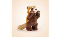 Lesser Panda Stuffed Toy Soft Lesser Panda Stuffed Animal Toy Plushie with Striped Tail Fuzzy Cuddly for Children, Birthday Gift