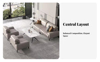 Minimalist Design 3-Piece Sofa and Table Group Professional Aesthetic Multi-Person Lobby Couch long-lasting Upholstery Reception Seating Plush Cushioning for Corporate Buyers, Business Owners, Office Managers, Waiting Room