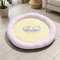 Soft Round Pet Bed Mat Nest-Like Cushioned Pet Mat Low-Height Comfy for Cats, Young Dogs, Bedroom