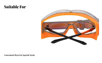 Wind Resistant Safety Goggles Adjustable Strap Anti-Fog Safety Goggles Water-Resistant Eyewear Wide Field of View Lightweight