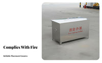 Flood Control Sand Box Rust-Resistant Fire Fighting Sandbox Stainless Steel Sand Bin for Gas Station Attendants, Factories, Warehouses