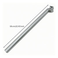 Cycle Seatpost with Clamp Aluminum Alloy Folding Bike Seatpost Hardware for Commuters