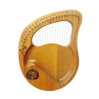 Lyre Instrument Metal Strings Lyre Wooden Harp for Beginners, Artists, Music Practice
