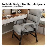 Foldable Design Adjustable Padded Floor Lounger Space-Saving Folding Recliner Multi-Positional Lounge Chair Ergonomic Support for Office Workers, Meditators, Dormitory, resting, Dorm Room, Bedroom