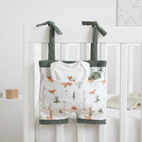 Crib Hanging Organizer Soft Material Crib Rail Storage Pocket Quick Reach
