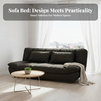 Space-Saving Fold-extendable Foam Loveseat Foldable Armless Fold-extendable Sofa Bed two-in-oneUse Sleeper Couch Removable and cleanable Cover for Apartment Dwellers, Students, Homeowners, Small Spaces, Living Room