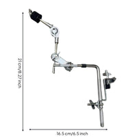 Easy to Adjust Cymbal Arm with Clamp Space-Saving Cymbal Arm Extension Arm Stable Drum Extension Bracket Universal Compatibility for Drummers