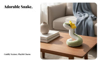 Snake Stuffed Toy Cute Design Stuffed Snake Toy Stuffed Creature Good Luck Fortune Piece House Decoration Multi-Functional