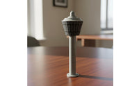 Plastic Material Airport Control Structure Model Collectible Airport Structure Model Ready to Display Realistic for Desk Decor