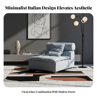 Lowoutline Block Sofa exceptionally Deep Seat sectional Couch Minimalist design Living Room Furniture for Homeowners, Lounge Area, Open-Plan Space, Movie evenings