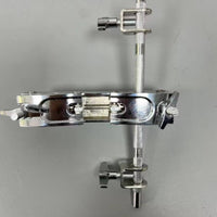 Metal Cowbell Clamp Knurled Cowbell Bracket Silver-Toned Drum Mounting Bracket Stable for Drummers, Percussionists, Live Stage, Rehearsal Areas