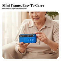 Audio Player Audio Device with Speaker Flash Card and Universal Serial Bus Compatible with Multi-Function Navytooth Radio Small Design Portable