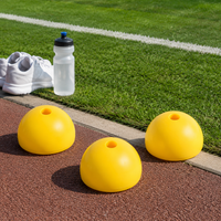 Color Cones Set of 5, Red Training Cones, For Soccer Practice, Mini Cones, Plastic