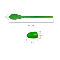 Improves Fine Movement Skills Egg and Spoon Race Game Sturdy Wood Construction Wooden Egg and Spoon Set Water-Based Paint Wooden Balance Relay Game Bright Colors for Preschoolers, Toddlers, Team Building, Kindergarten, Party Activities, Outdoor
