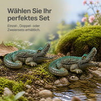 Miniature Alligator Figurines for Aquarium and Garden Decor