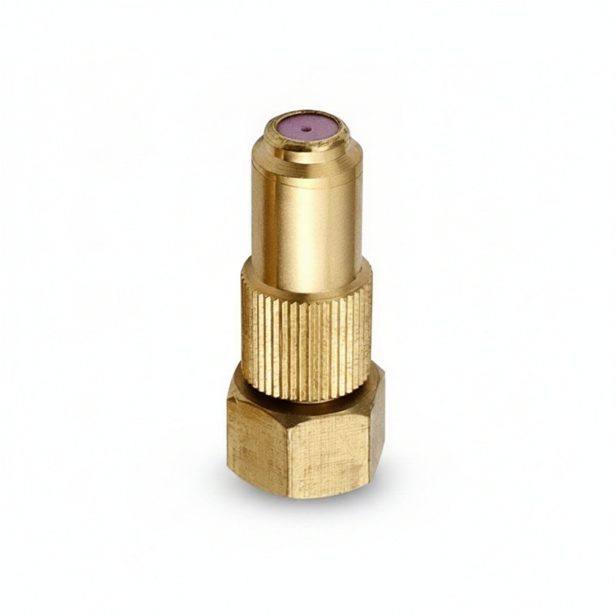 Threaded Adjustable Spray Nozzle Knurled Grip Brass Spray Nozzle Hexagonal Base Sprayer Part