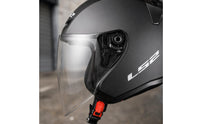 Open-Face Helmet Quick-Disconnect Buckle Half-Helmet Clear Visor Vehicle Gear