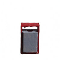 1:64 Scale Mini Trash Bin Molded Lid Model Scene Trash Bin Scene Decoration Mini Waste Container Realistic Details