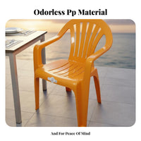 Armchair With Armrests Stackable Armchair Waterproof Stackable Outdoor Chair for Adults, Business Owners, Food Stall, Cafe, Restaurant