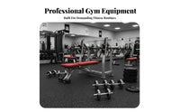 Commercial Grade Barbell Rack Stand Heavy Duty Adjustable Bench Press Rack 400KG Load Capacity Incline Decline Workout Bench Solid Construction for Weightlifters, Bodybuilders, Home Gym