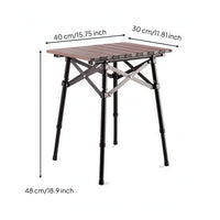 Foldable Folding Camping Table Lightweight Portable Camping Table Compact Furniture Stable for Picnics