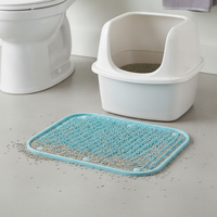 Cat Litter Mat with Spill-Proof and Tracking Control Features