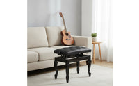 Piano Bench with Adjustable Height Tufted Piano Bench Comfortable for Students