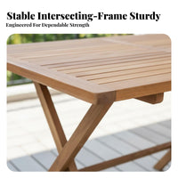 3 Pieces 3-Piece Foldable Dining Set Leisure designPiece Folding Dining Set Space-Saving Outdoor Furniture for two people, Adults, Balcony, Patio, Yard