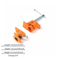 Sturdy Construction Wood Gluing Pipe Clamp Heavy-Duty Pipe Clamp Fixture Non-Slip Grip Panel Clamping Tool High-Pressure Coil for Woodworkers, Carpenters, DIY Enthusiasts, Workshop, Garage