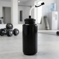 Sports Water Bottle with Tube Leak-Resistant Cycling Bottle with Straw High-Rate