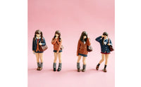 4 Pieces Schoolgirl Figurine Hand-Painted Miniature Figure with Handbag 3D Printed for Collectors