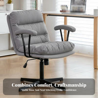 Fourspoke Base Armrest Chair Comfortable Backrest rotate Seat With Armrests robust Duty for Students