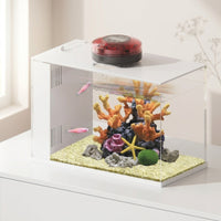 Automatic fishes Feeder Rechargeable Aquarium Food Dispenser Compact for Aquarists