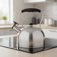 Steaming Kettle Heat-Resistant Handle Whistling Kettle Easy to Clean Stainless Steel Tea Pot for Families, Kitchen