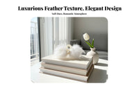 Downy Feather Hair Clip Elegant Design Feather Spring Clasp Lightweight Soft Hair Claw for Women, Party Goers, Weddings, Special Occasions, Festivals
