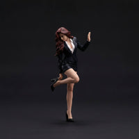 Realistic Resin Female Figurine Detailed Miniature Female Figurine Authentic Collectible for Display Shelf