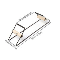 Adjustable Bead Loom with Wooden Rollers DIY Metal Bead Loom Long-Lasting Stable for Hobbyists