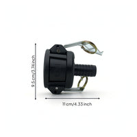 IBC Tote Adapter with Quick-Connect Leak-Proof IBC Tote Hose Adapter Watertight Compact for Liquid Transfer