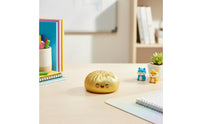 Glossy Transparent Squishy Ball Hand-Held Glitter Squishy Ball Soft-Looking Sensory Item Bun-Shaped